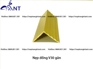 Nẹp đồng V30 gân