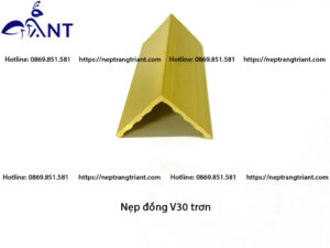 Nẹp đồng V30 trơn 2