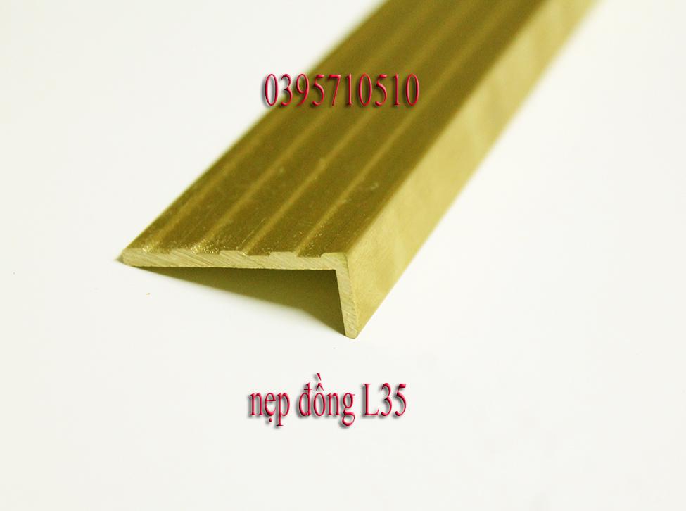 Nẹp đồng L35 gân