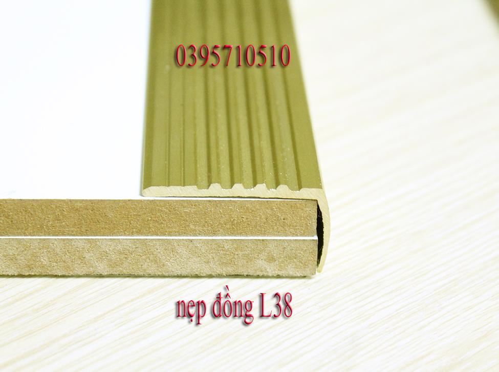 Nẹp đồng L38 gân