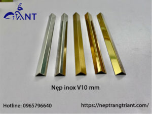 Nẹp inox chữ V10 mm