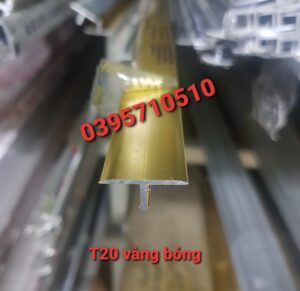 Nẹp nhôm T20 nối tiếp sàn gỗ