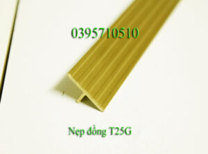 Nẹp đồng chữ T25 gân