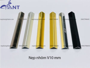 nẹp nhôm chữ V 10mm