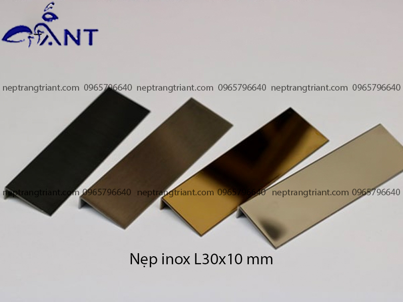 Nẹp inox chữ L 30x10 mm