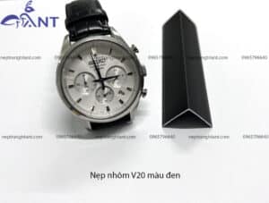 Nẹp nhôm V20 màu đen