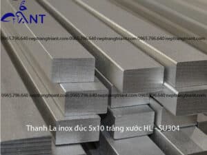 Thanh La đúc 5x10 inox 304