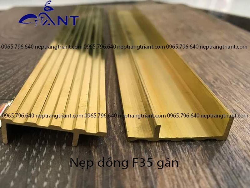 Nẹp đồng F35 gân