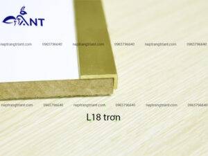 Nẹp đồng sàn gỗ L18 trơn