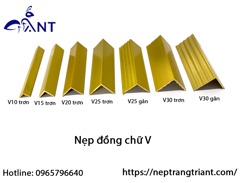 Nẹp đồng chữ V ANT