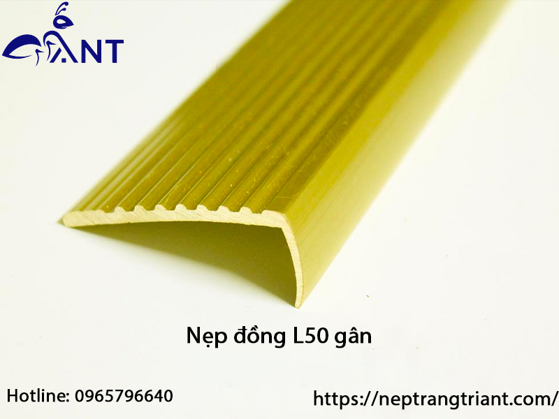 Nẹp đồng L50 gân