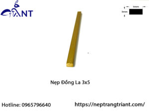 Nẹp đồng La 3x5