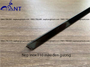 Nẹp inox T10 đen gương