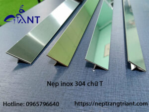 Nẹp inox 304 chữ T xước