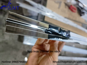 Nẹp inox U10 âm vách