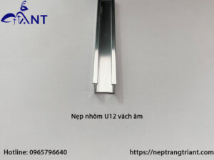 Nẹp nhôm U12 vách âm