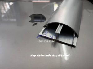 Nẹp nhôm luôn dây điện D60 2