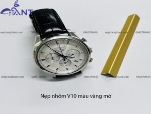 Nẹp nhôm V10 màu vàng mờ