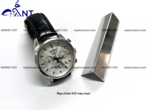 Nẹp nhôm V25 màu inox