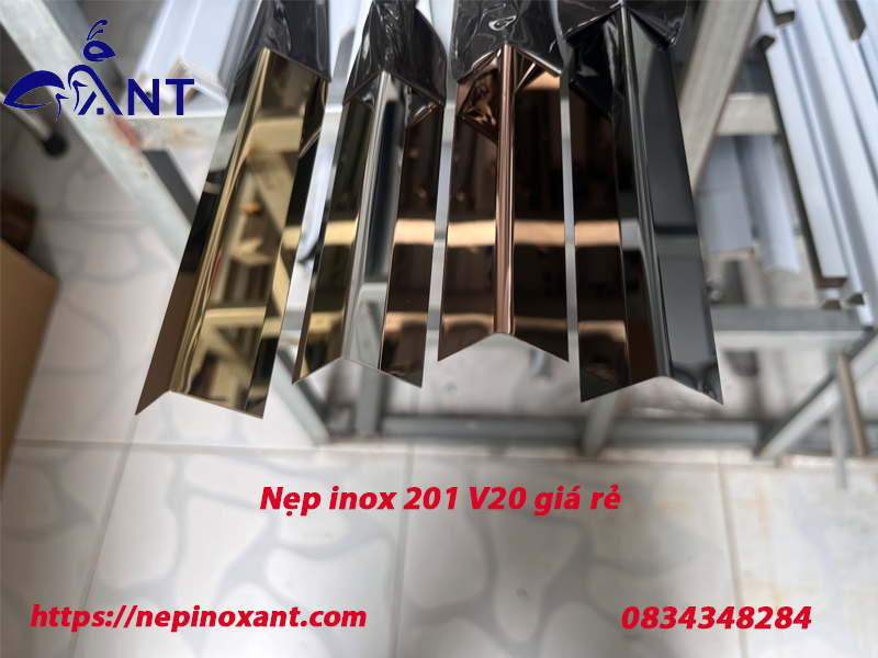 Nẹp inox 201 V20 giá rẻ