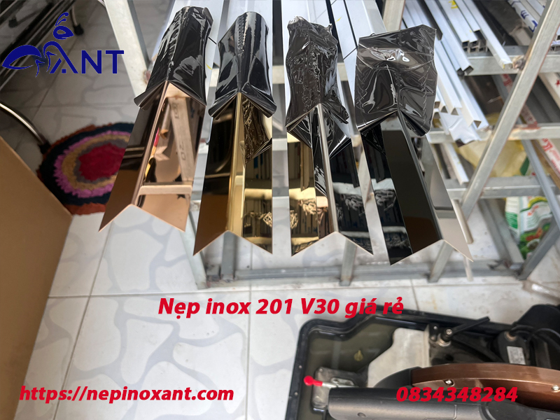 Nẹp inox 201 V30 giá rẻ