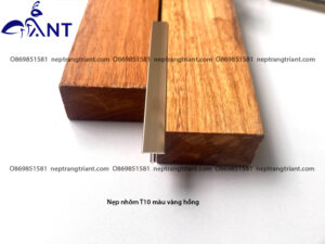 Nẹp nhôm T10 màu vàng hồng