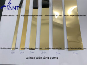 La inox cuộn vàng gương