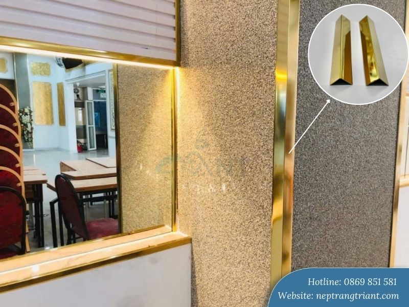 Nẹp inox góc tường chữ V