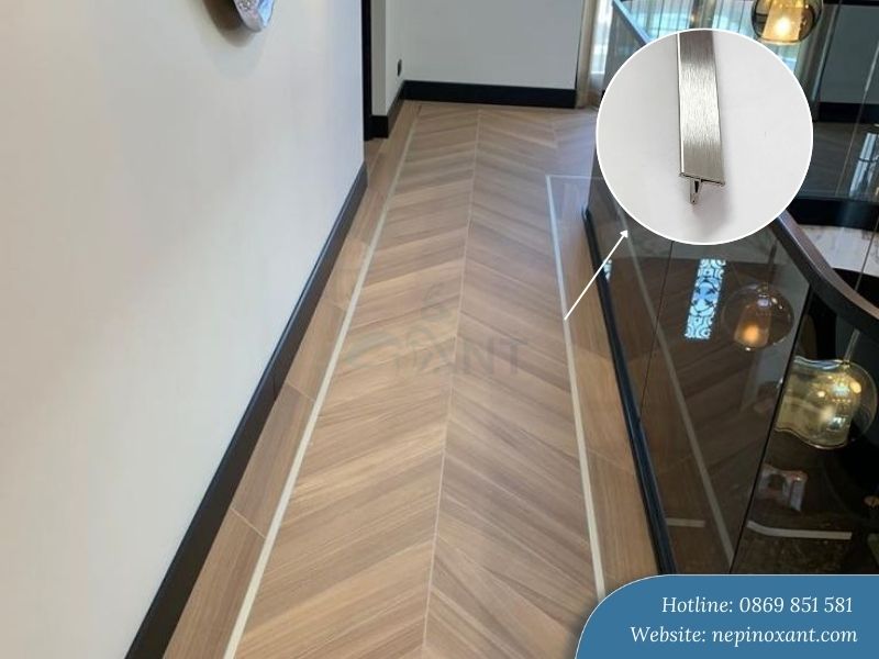 Nẹp inox sàn gỗ chữ T