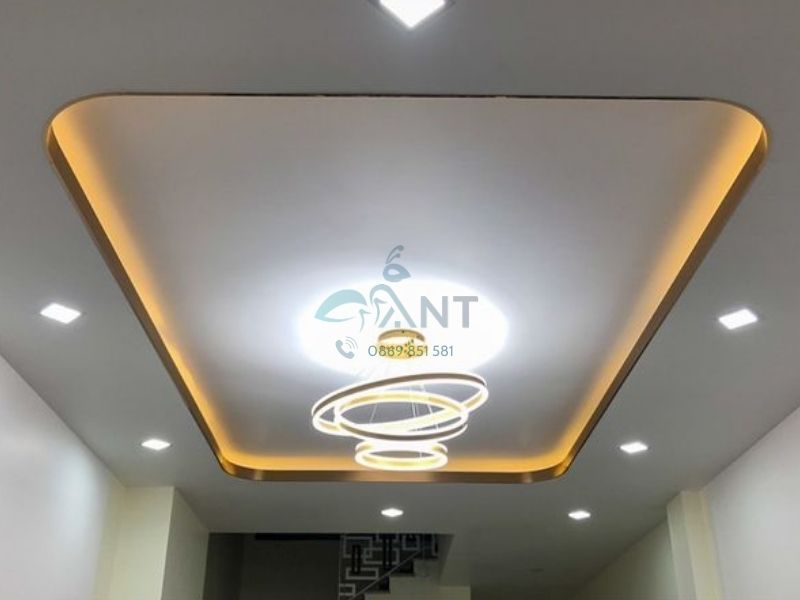 Ứng dụng nẹp inox ốp trần thạch cao