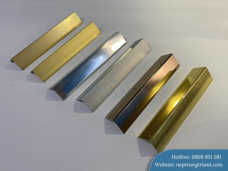 Các loại nẹp inox chữ V phổ biến