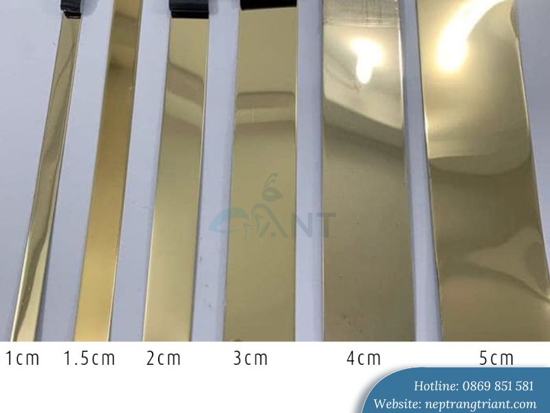 Kích thước nẹp lập là inox 304 giá rẻ