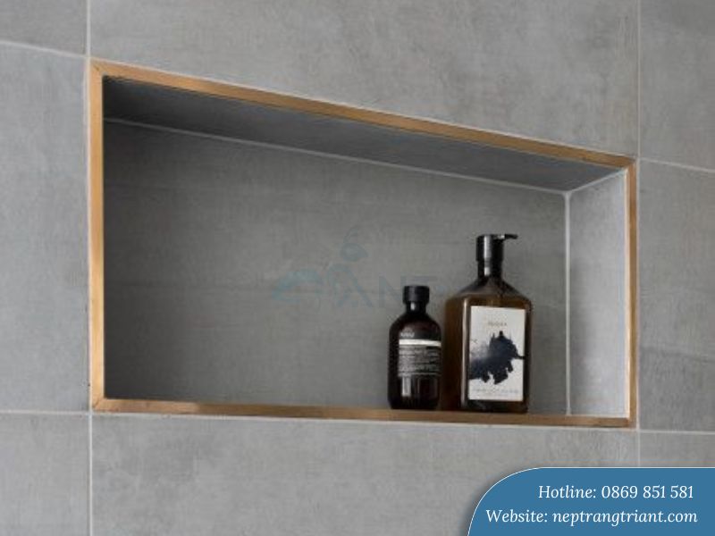 Ứng dụng nẹp inox chữ V ốp góc