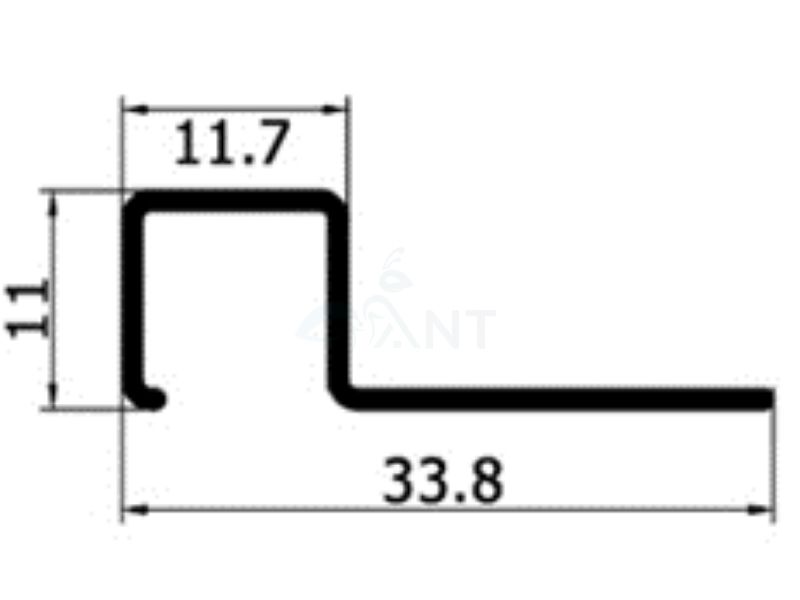 Nẹp nhôm góc dương FU8.0