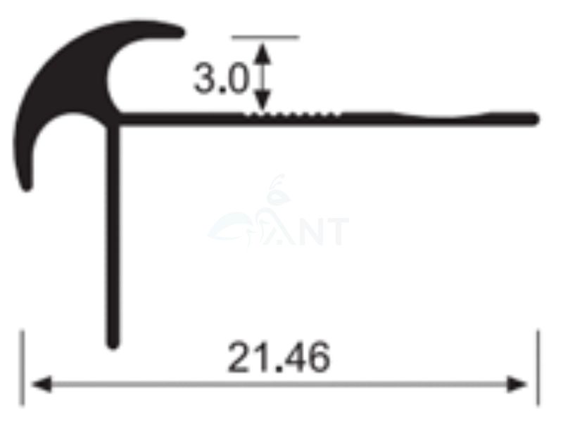 Nẹp nhôm góc dương Y3
